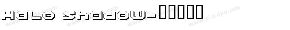 Halo Shadow字体转换